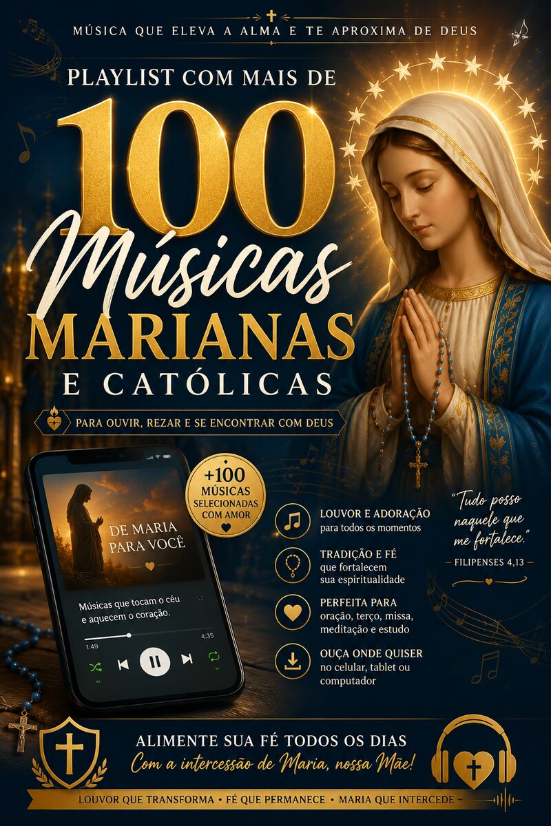 Playlist com +100 louvores marianos e católicos